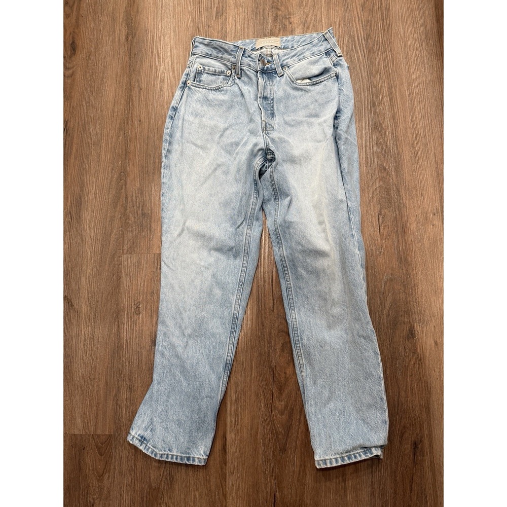 Everlane Jeans Womens 27 Blue Crop The Curvy 90s Cheeky Straight‎ Organic Cotton